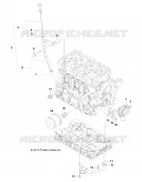 MOTEUR, OIL SYSTEM AND JAUGE A HUILE