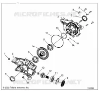 SYSTÃˆME DE TRANSMISSION, REAR GEARCASE INTERNALS