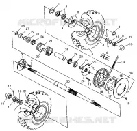PONT ARRIERE  Scrambler 500 W97BC50A (4943074307C006)