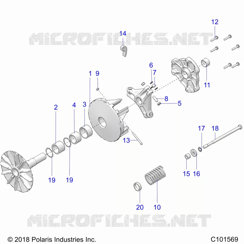 SYSTÃˆME DE TRANSMISSION, PRIMARY CLUTCH
