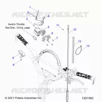 MOTEUR, THROTTLE CONTROL ASM.