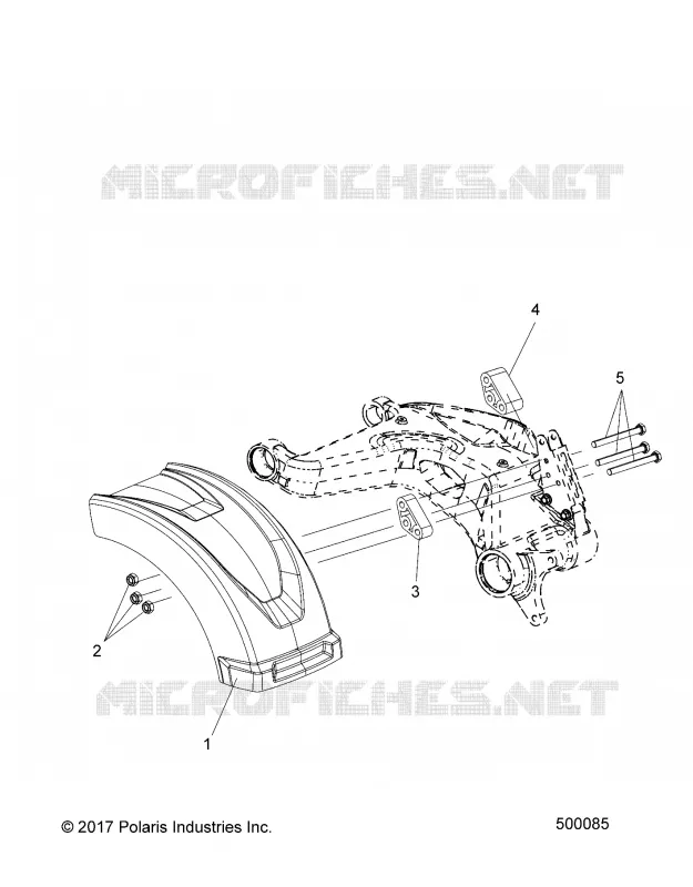 CARROSSERIE ARRIERE WHEEL FENDER (USA ONLY)