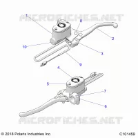 FREIN AVANT BRAKE LEVER AND MASTER CYLINDER