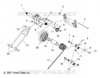 SUSPENSION, BRAS DE SUSPENSION ARRIERE