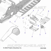 CHASSIS, FOOTREST-LH AND PROTECTION D'EMBRAYAGE