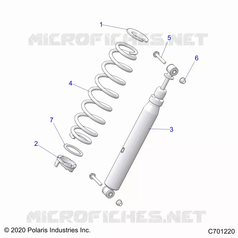 SUSPENSION, REAR SUPPORT AMORTISSEUR 