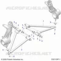 SUSPENSION, A-ARM AND SUPPORT MOUNTING