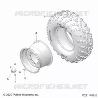 ROUES, REAR TIRE
