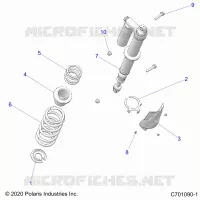 SUSPENSION, REAR SUPPORT AMORTISSEUR 