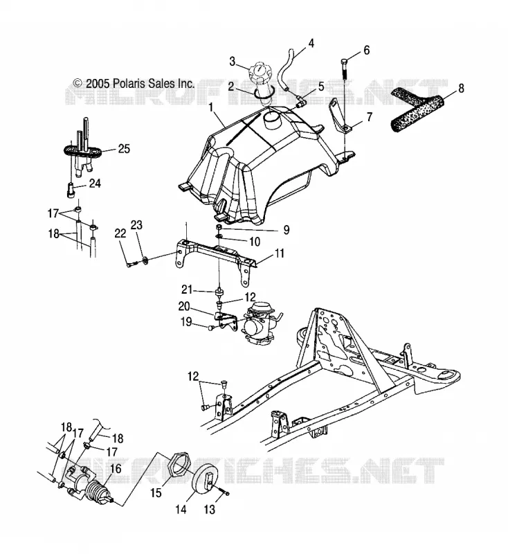 SYSTÈME D'ALIMENTATION AND CARBURATEUR MOUNTING