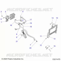 ELECTRICITE, HORN AND LICENSE PLATE BRACKET