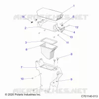 CONSOLE CENTRALE,STORAGE- Z23RGU2KAN/BN (C701140-013)