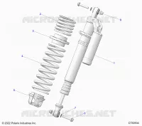 SUSPENSION, AMORTISSEUR AVANT MOUNTING, STANDARD/PREMIUM