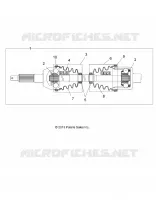 DRIVE TRAIN, TRANSMISSION ARRIERE SHAFT, 1333335