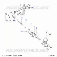 BRAKES, PEDAL AND MAITRE CYLINDRE MOUNTING