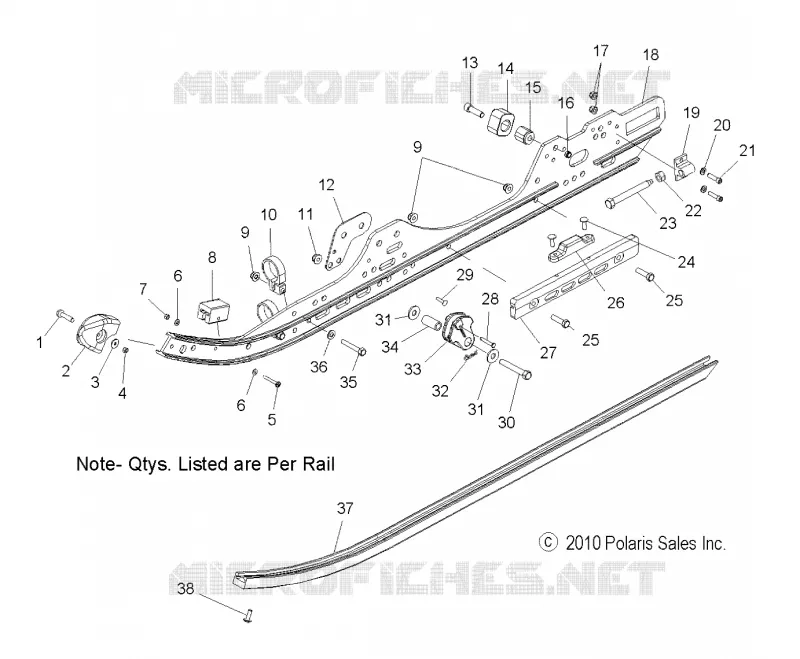 SUSPENSION, FIXATION RAIL