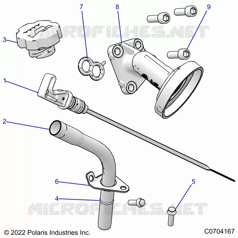 ENGINE, JAUGE D'HUILE
