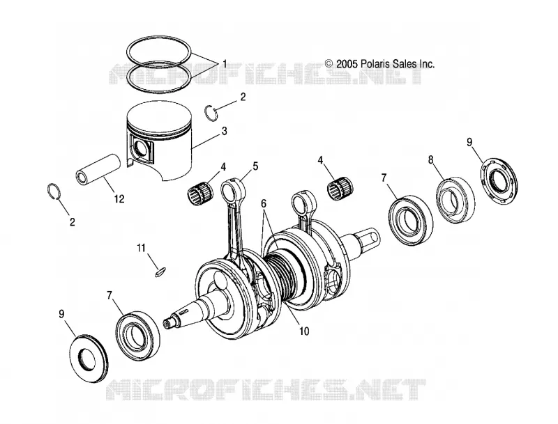 PISTON ET VILEBREQUIN