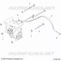 SYSTÃˆME DE TRANSMISSION, GEARCASE MOUNTING, REAR
