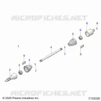 SYSTÃˆME DE TRANSMISSION, REAR DRIVE SHAFT