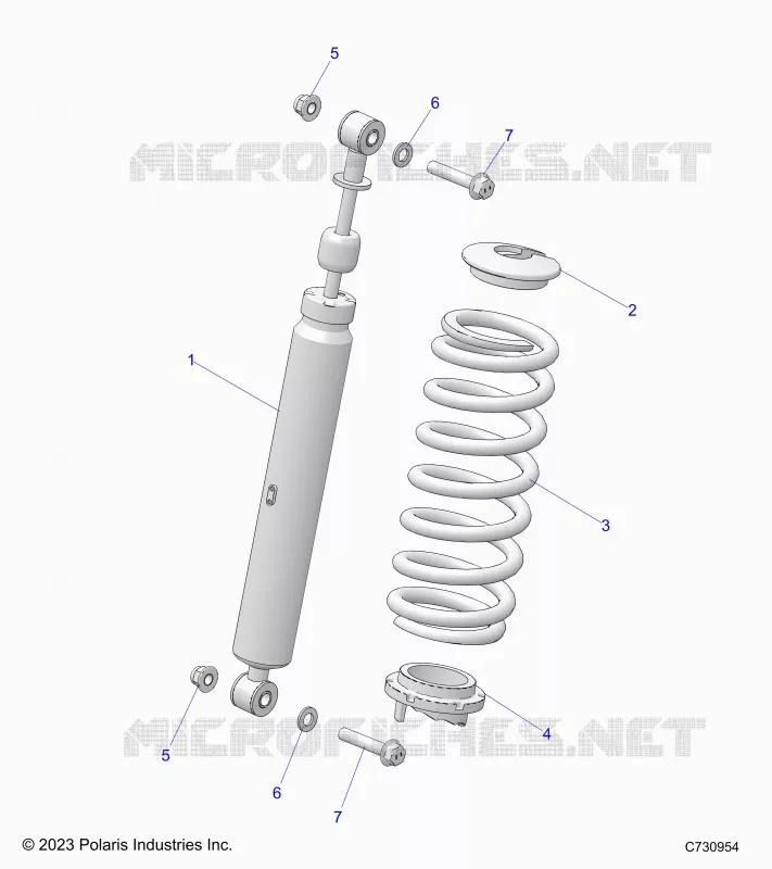 SUSPENSION, AMORTISSEUR AVANT MOUNTING
