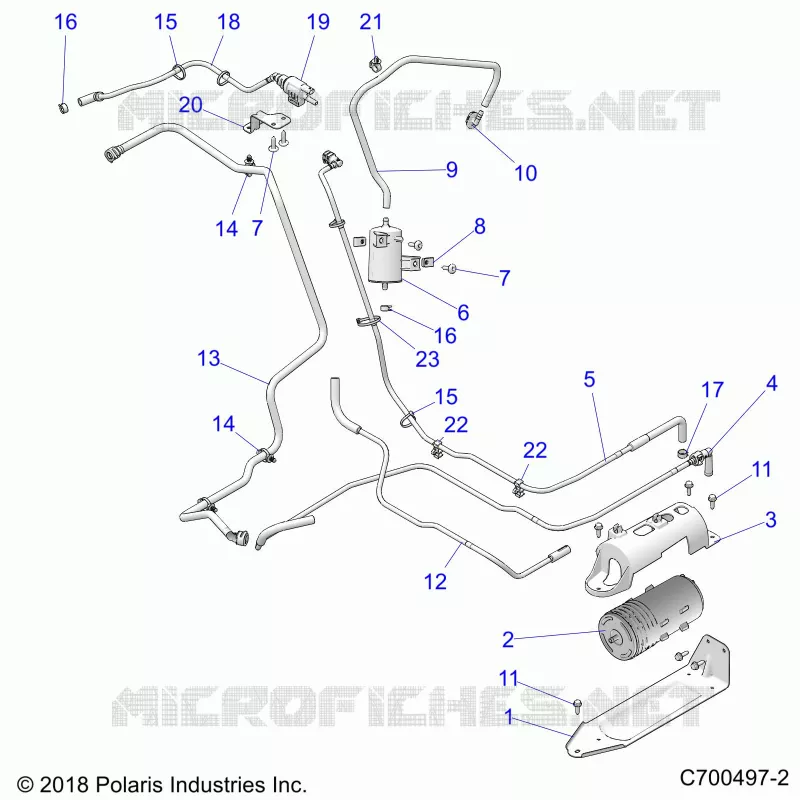 BODY, CARBURANT LINES, EVAP