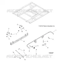 DUMP BOX LEVER AND SUPPORT AMORTISSEUR 