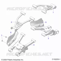 SUSPENSION ARRIERE CONTROL ARMS