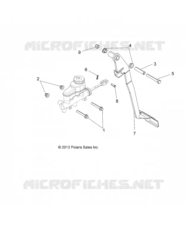 FREINS, PEDAL and MAITRE CYLINDRE MOUNTING