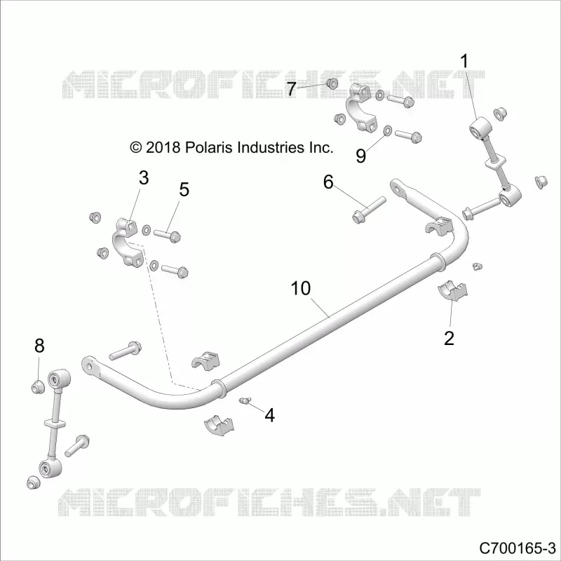 SUSPENSION, REAR BARRE STABILISATRICE