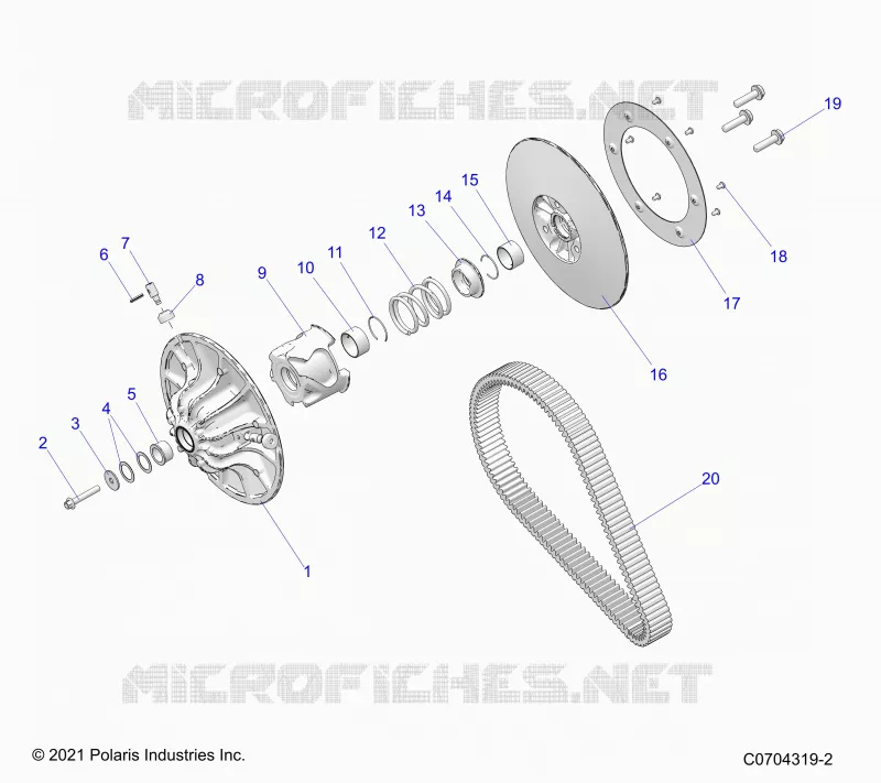 SYSTÃˆME DE TRANSMISSION, SECONDARY CLUTCH