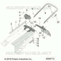 BODY, BUMPER, REAR, SNOWFLAP AND FEU ARRIERE COVER