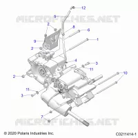 SYSTÃˆME DE TRANSMISSION, MAIN GEARCASE MOUNTING
