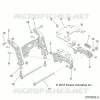 CHASSIS, MOUNTING, FRONT PONT