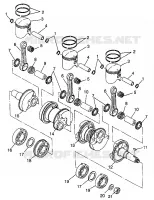 PISTON ET VILEBREQUIN STORM 0975782, STORM S.E. H975782, EUROPEAN STORM S.E (4937823782D003)