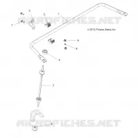 SUSPENSION, BARRE DE TORSION, REAR
