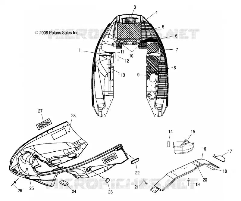 CARROSSERIE AVANT FOIL and PROTECTION D'EMBRAYAGE