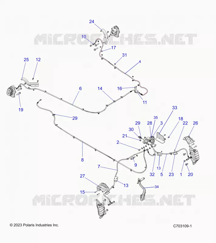 BRAKES, BRAKE LINES AND MAITRE CYLINDRE