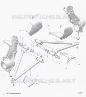 SUSPENSION, A-ARM AND SUPPORT MOUNTING