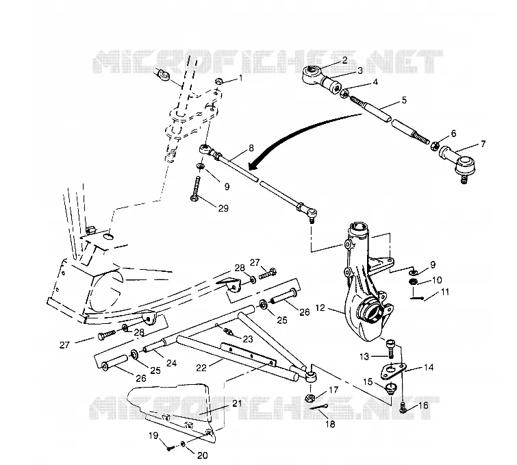 TRIANGLES SUSPENSIONS  Sportsman 4x4 W958040 (4930403040B013)