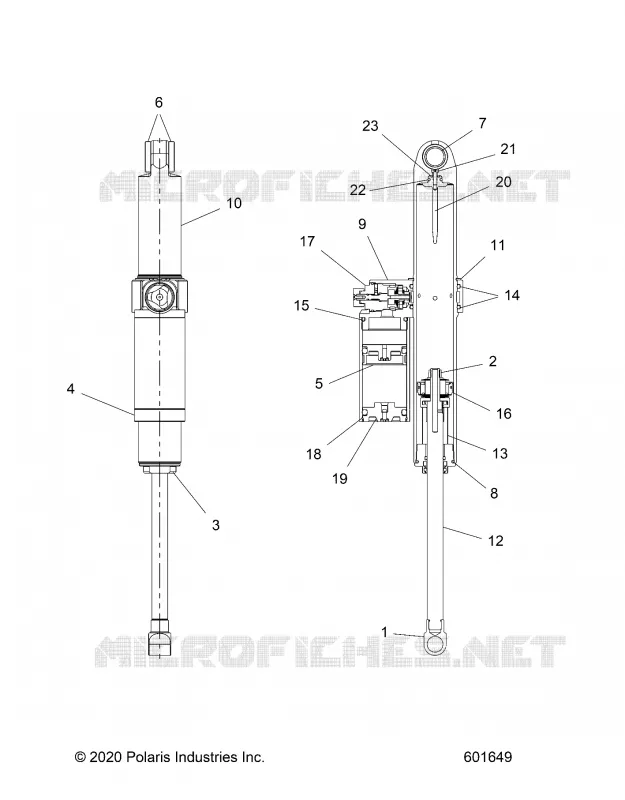 SUSPENSION, AMORTISSEUR ARRIERE TRACK