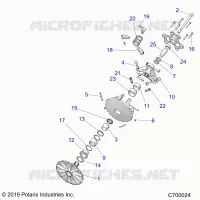 SYSTEME DE TRANSMISSION, PRIMARY CLUTCH