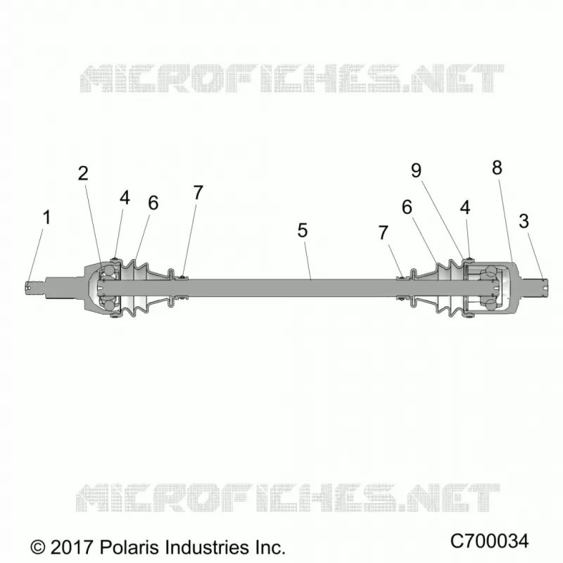 SYSTÃˆME DE TRANSMISSION, FRONT HALF SHAFT