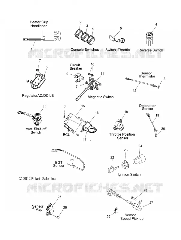 BOUTONS, CAPTEURS and COMPONENTS