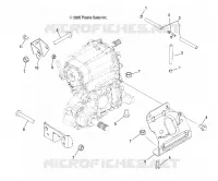SYSTÈME DE TRANSMISSION, MAIN SUPPORT PONT