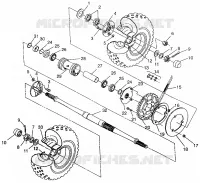 PONT ARRIERE  Magnum 4x4 W968144 and  Swedish Magnum 4x4 S968144 (4936053605C007)