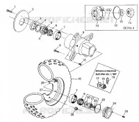 ROUE AVANT Magnum 6X6 W97AE42A and Swedish Magnum 6X6 S97AE42E (4940754075B008)