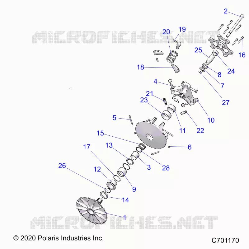 SYSTÃˆME DE TRANSMISSION, PRIMARY CLUTCH
