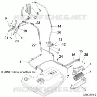 BODY, CARBURANT LINES, EVAP