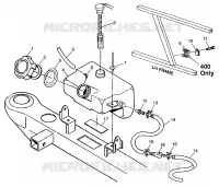 RESERVOIR D'HUILE XPRESS 300 W97CA28C and  XPRESS 400L W97CA38C (4939603960B004)